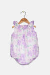 Baby Girls Floral-Print Bubble Romper Lavender Pool