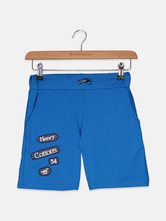Boys Patches Logo Pull-on Short Azure
