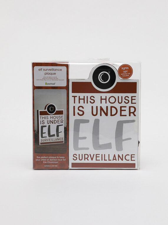 Elf Surveillance Plaque Red