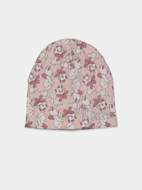 Girls Belle Marie Cat Beanie Hat Pink