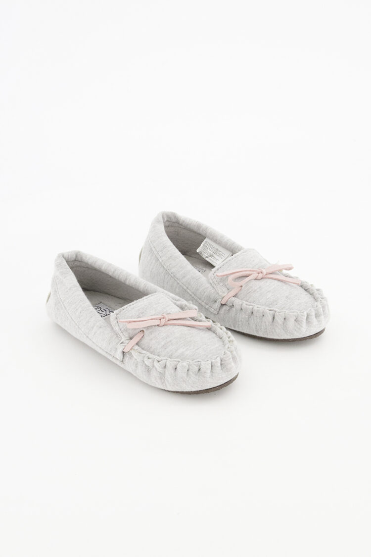 Girls Slip On Shoes Grey/Pink