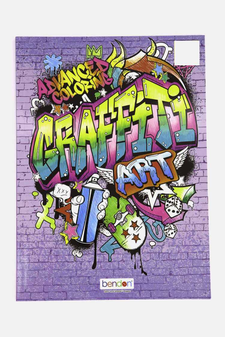 Graffiti Art Advance Coloring Book Purple Combo