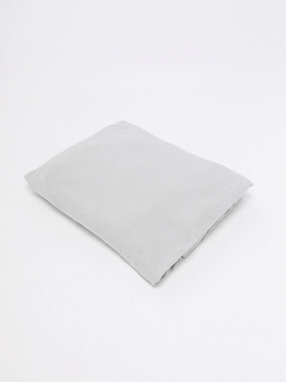 Jersey Stretch Fitted Sheet 140 L x 200 W cm Light Grey