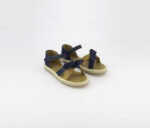 Kids Girls Velcro Sandals Navy/Khaki