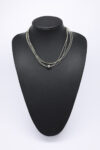 Leather Necklace 45 cm Length Mink
