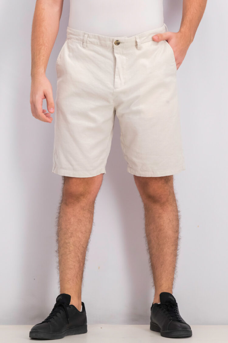Mens Built-in Flex Ultimate Slim Shorts Ivory