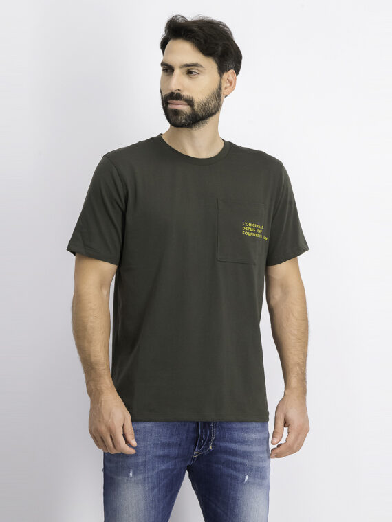 Mens Chest Pocket Tee Forest Night