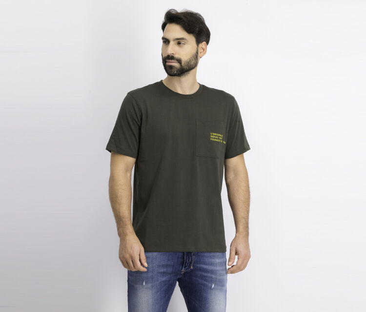 Mens Chest Pocket Tee Forest Night