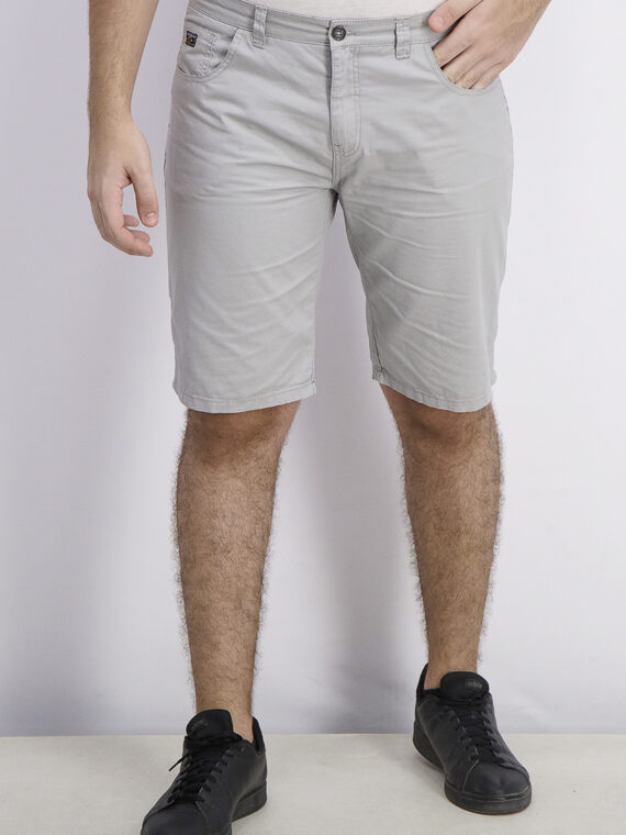 Mens Five Pocket Style Short Grey