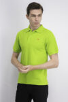Mens Logo Embroidered Polo Shirt Bright Green