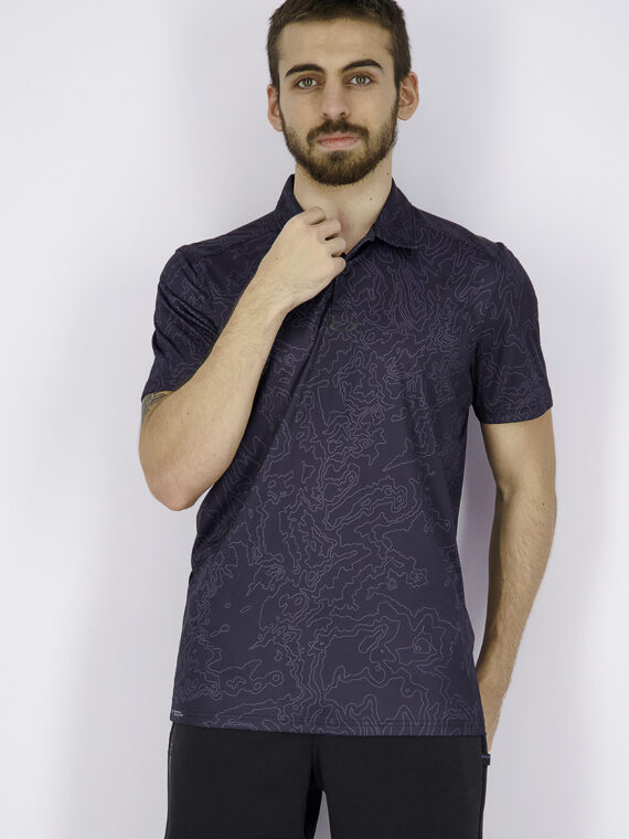 Mens Tailored Fit Polo Shirt Blackout