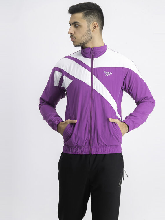 Mens Vector Track Jacket White/Purple