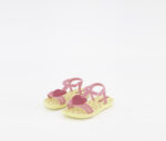 My First Baby Heart Print Sandals Yellow/Pink