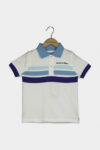 Toddler Boys Spread Collar Polo Shirt White/Blue/Mint