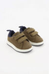 Toddler Boys Two Velcro Strap Shoes Brown