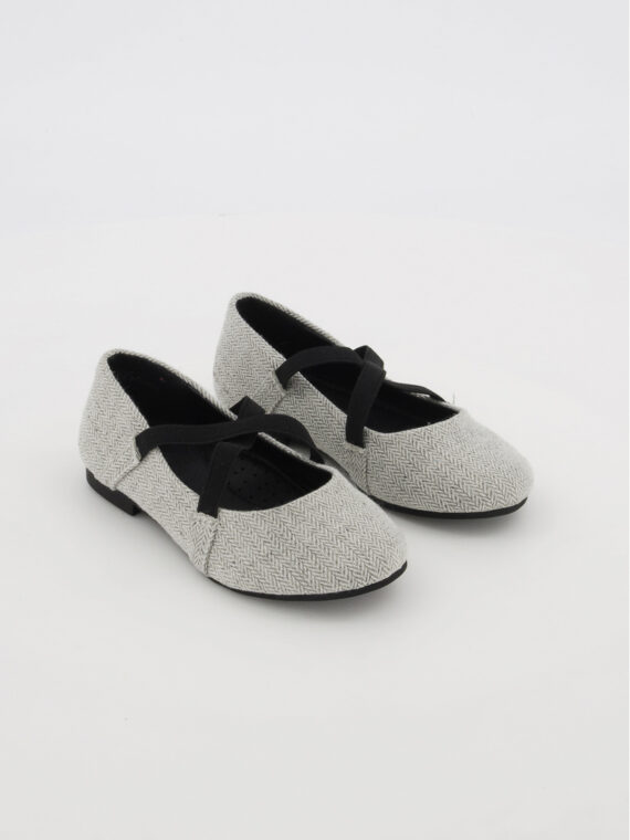 Toddler Girls Crisscross Shoes Heather Light Grey/Black