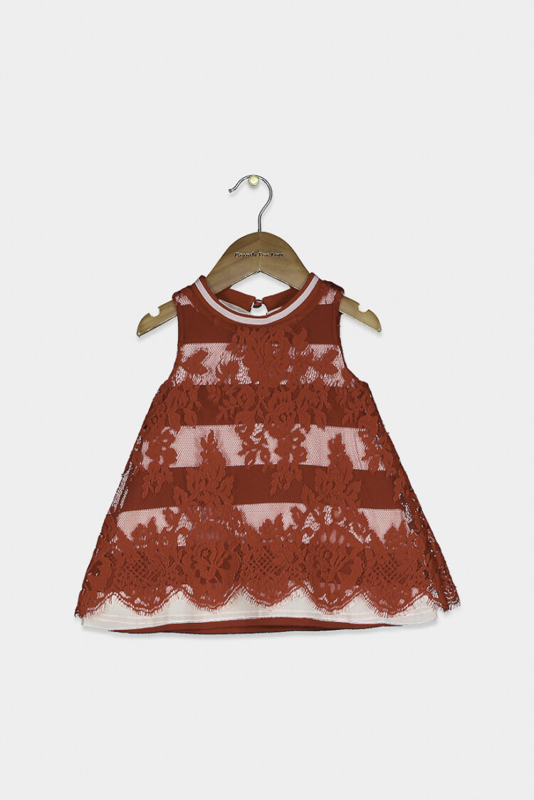 Toddler Girls Embroidered Dress Red