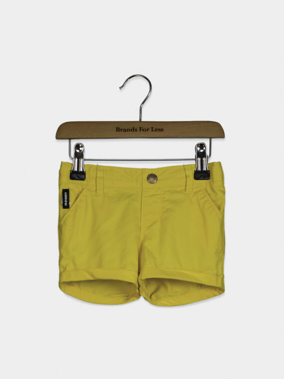 Toddler Grills Slant Pocket Pull-On Shorts Yellow