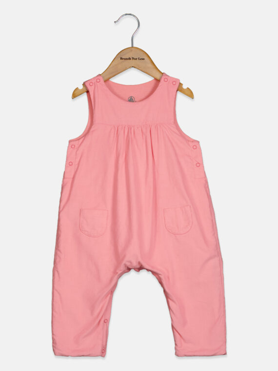Toddlers Baby Girls Plain Romper Pink