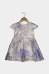 Toddlers Girls Floral Burnout Dress Lilac Combo