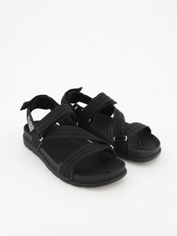 Unisex Pampa Solea Velcro Sandal Black