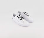 Womens Basket Badge Casual Shoes White/Black