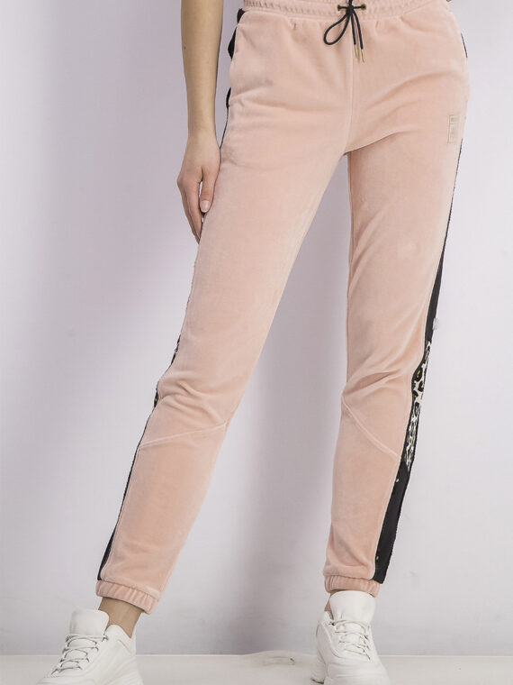 Womens Charlotte Olympia TFS Track Pants Silver Pink