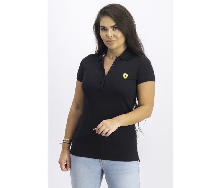 Womens Classic Polo Shirt Black