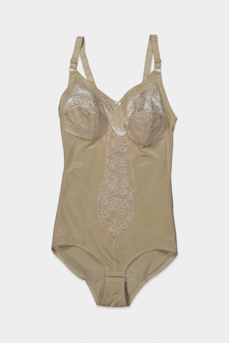 Womens Non Padded Lace Bodies Nude
