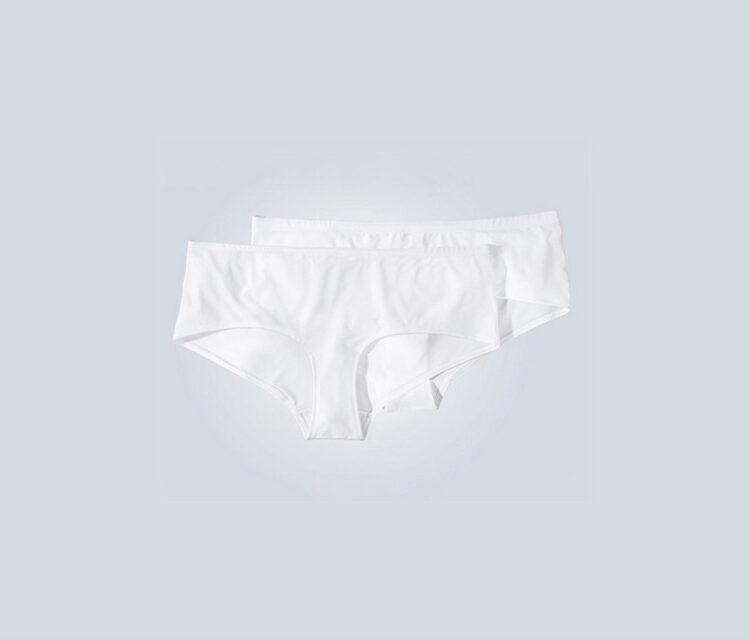 Womens Panty Set of 2 White