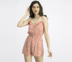 Womens Playsuit Red Combo