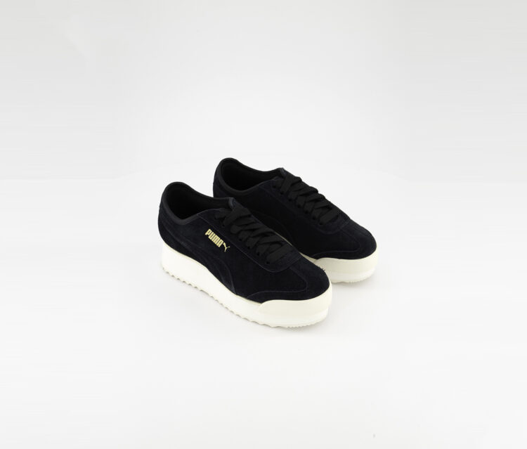 Womens Roma Amor Suede Shoes Black