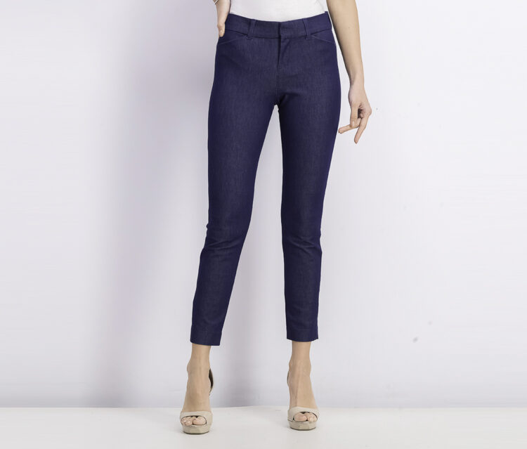 Womens Stretchable Front Pocket Pants Navy