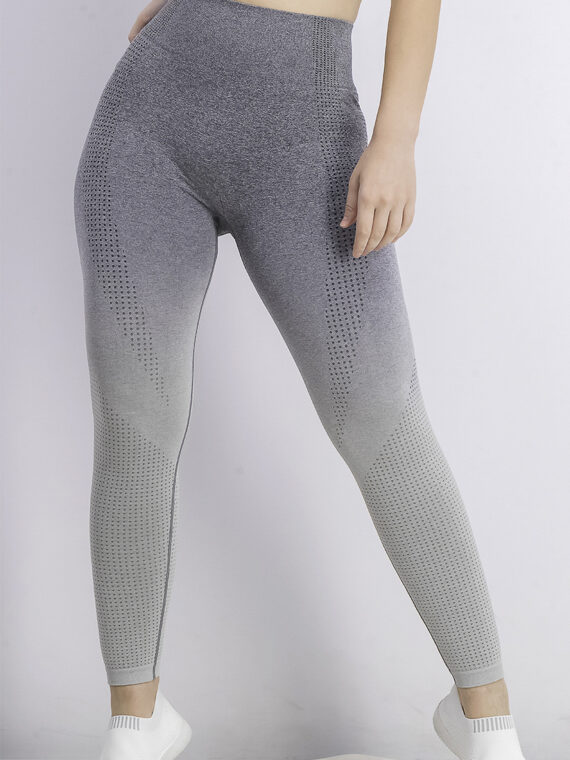 Womens Textured Legging Sportswear Grey