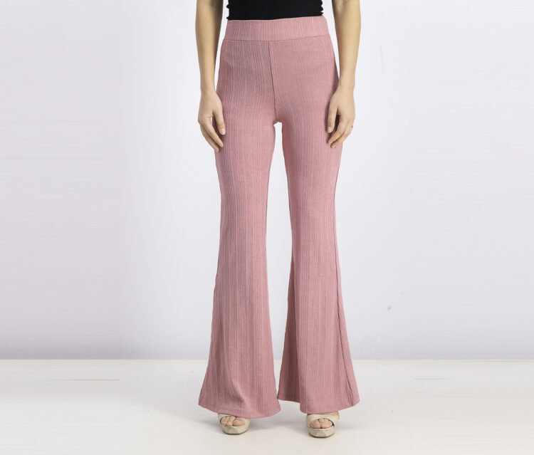 Womens Wide Leg Pull On Pants Pink