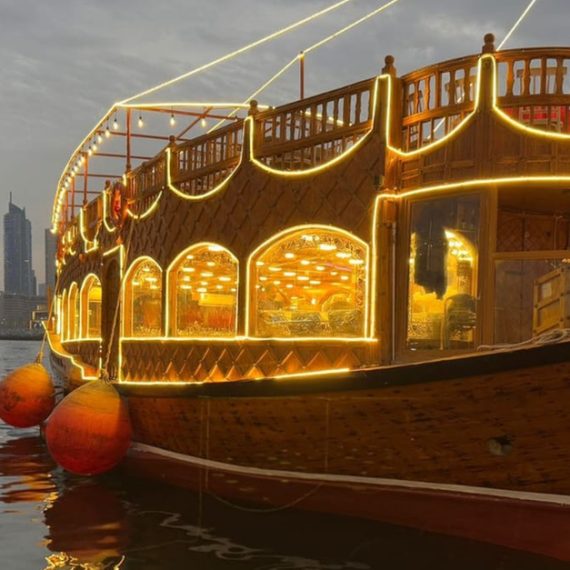 2-Hr Vip Marina Dhow Cruise With Dinner For 1, 2, 4 Adult, Or 1 Child EXPERIENCE RESTAURANTS Shop Online at Special Price from Oman Mega Deals