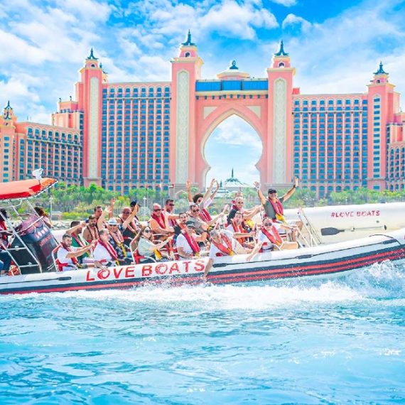 90-Min Sightseeing Speedboat Cruise With Photo Stops, Music, & More Swim Shop Online at Special Price from Oman Mega Deals