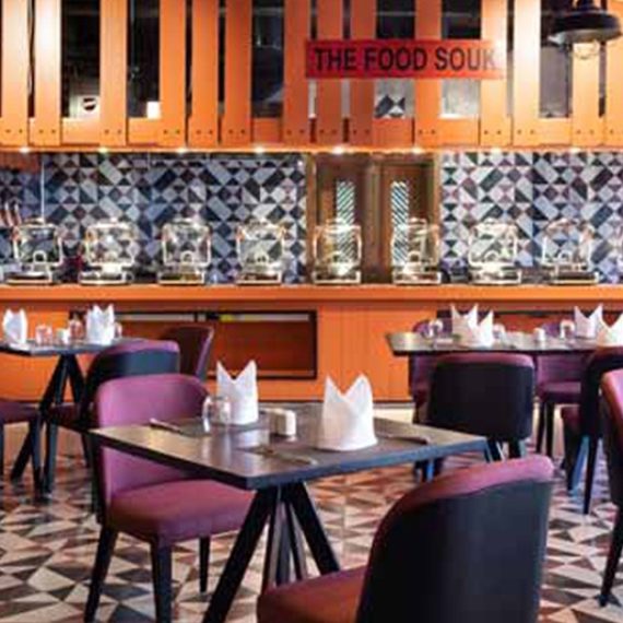 Breakfast Buffet With Beverages And Pool Access At Food Souk Swim Shop Online at Special Price from Oman Mega Deals
