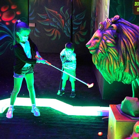 Glow Golf Experience At Mystic Golf By Tr88house @Bluewaters Island LEISURE SPORTS Shop Online at Special Price from Oman Mega Deals