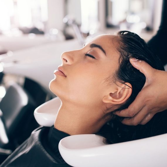 Hair Wash, Blow Dry Or Hot Oil Treatment At Divine Beauty Lounge Swim Shop Online at Special Price from Oman Mega Deals