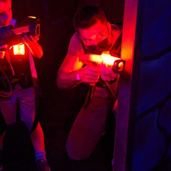 Indoor Laser Tag Experience At Tr88house @Bluewaters Island SHOOTING Shop Online at Special Price from Oman Mega Deals