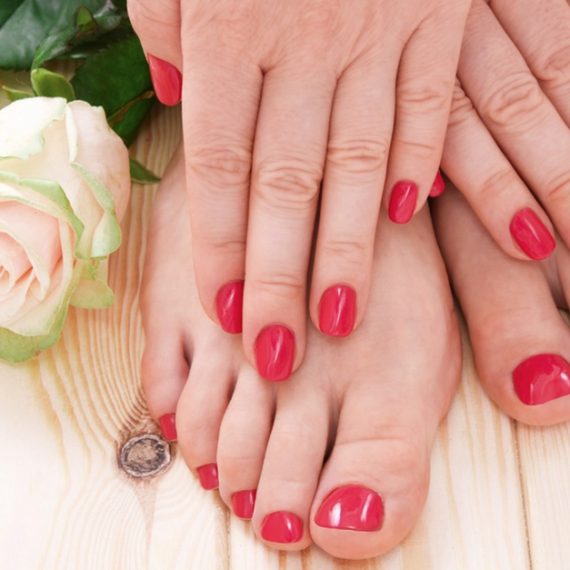 Mani-Pedi Session At Nu Looks Beauty Salon NAILS Shop Online at Special Price from Oman Mega Deals