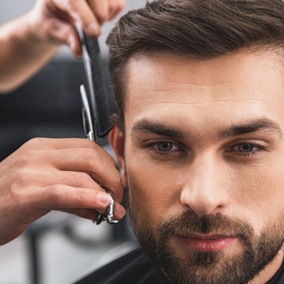 Mens Mani Pedi With Foot Scrub And Optional Haircut And Shave NAILS Shop Online at Special Price from Oman Mega Deals