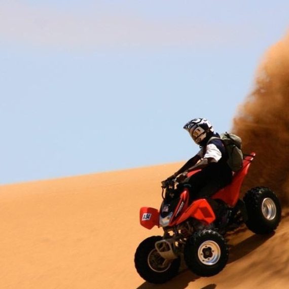 Ride, Feast, & Dance: Desert Safari With Quad Bike Ride For 1, 2, Or 4 MOTOR SPORTS Shop Online at Special Price from Oman Mega Deals