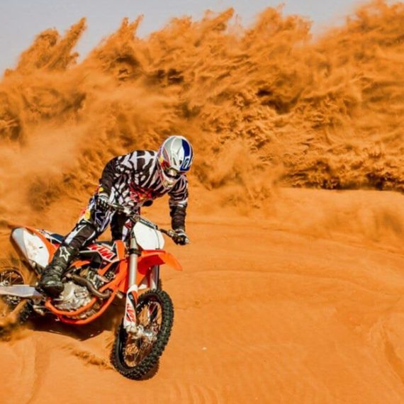 Self-Drive Dirt Bike Adventure In Open Desert RENTAL Shop Online at Special Price from Oman Mega Deals
