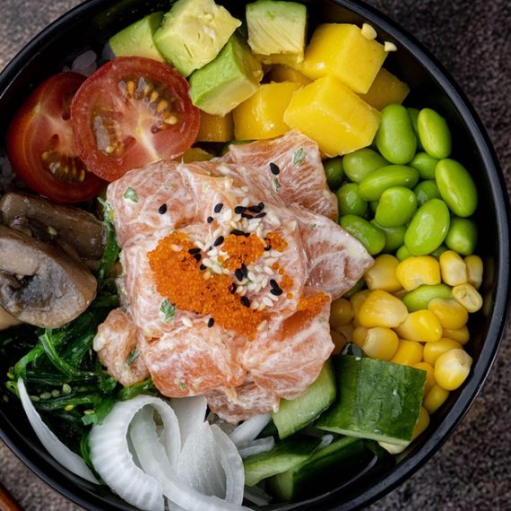 Feast On A Choice Of Poke Bowl 24oz + Classic Ice Tea For 1, 2 Or 4 Swim Shop Online at Special Price from Oman Mega Deals