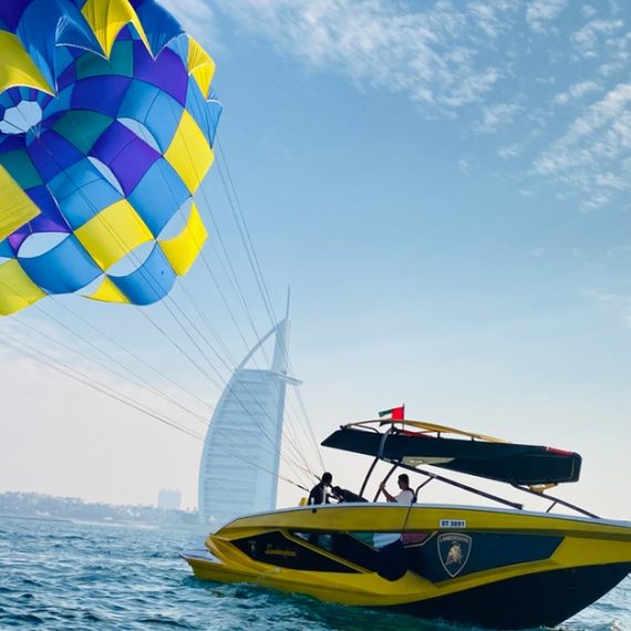 Soar Above Dubais Coastline With 30-Minute Parasailing For One Or Two WATER SPORTS Shop Online at Special Price from Oman Mega Deals