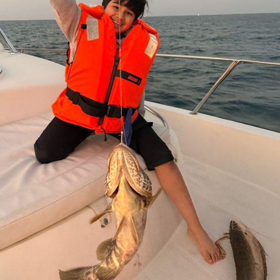 5-Hour Fishing Sharing Trip On 34ft Boat For A Child Or Up To 2 Adults WATER SPORTS Shop Online at Special Price from Oman Mega Deals