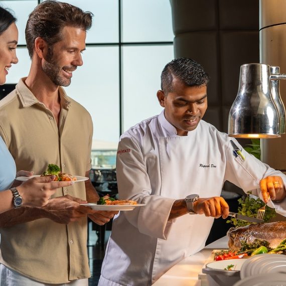 5* Saturday Brunch With Soft Drinks For One Child Or Up To Four Adults Swim Shop Online at Special Price from Oman Mega Deals