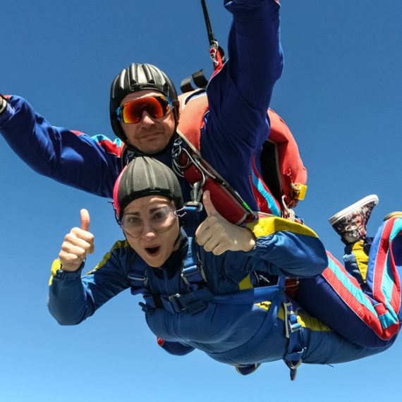 Dive Into The Adventure: Tandem Skydive With Standard Video And Photos FLYING Shop Online at Special Price from Oman Mega Deals